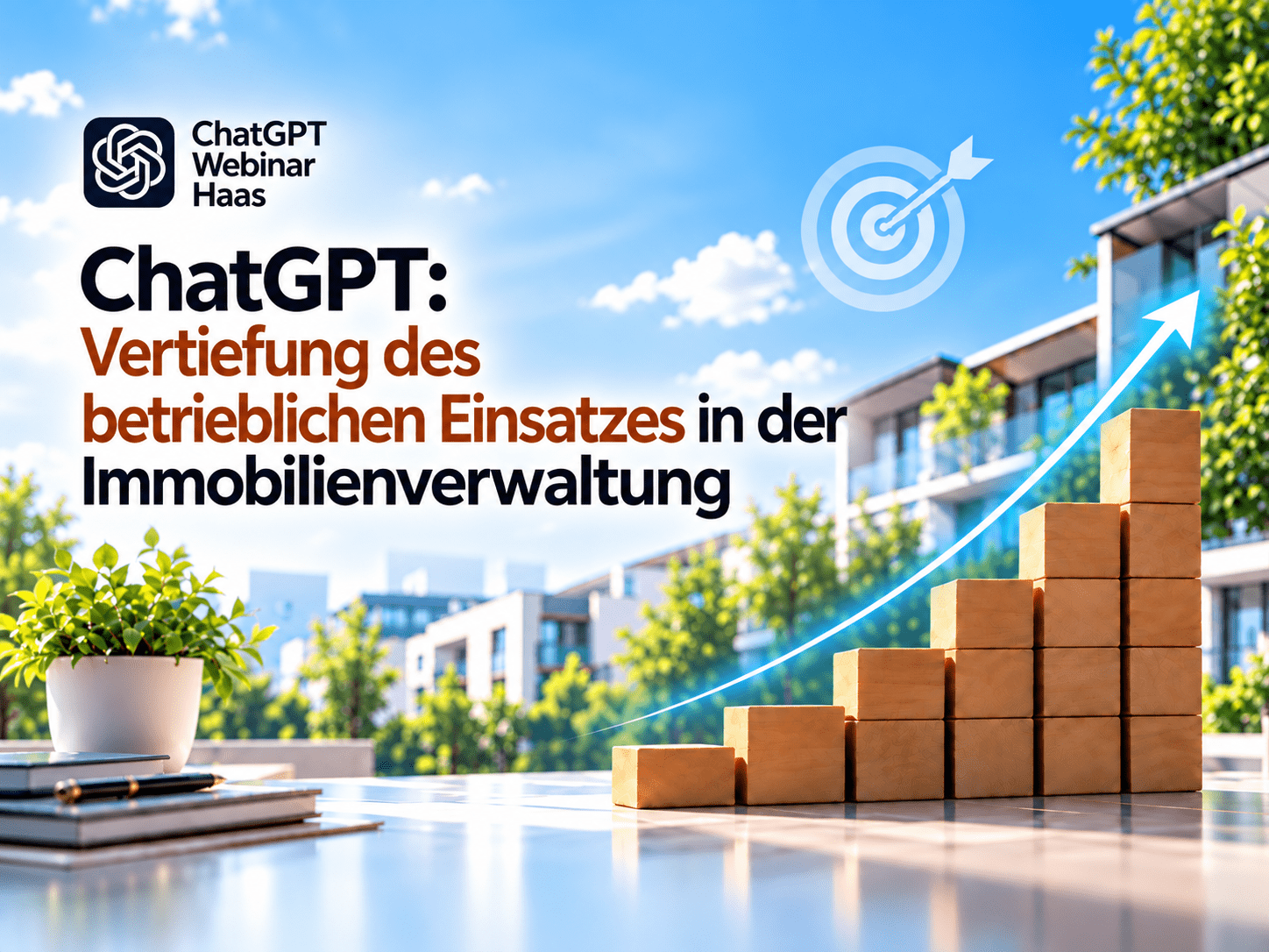 Symbolbild zu Webinar: ChatGPT: Vertiefung des betrieblichen Einsatzes in der Immobilienverwaltung