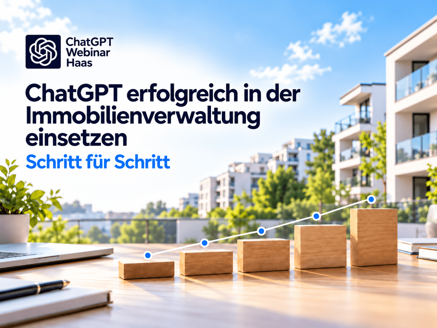 Symbolbild zu Webinar: ChatGPT erfolgreich in der Immobilienverwaltung einsetzen – Schritt für Schritt